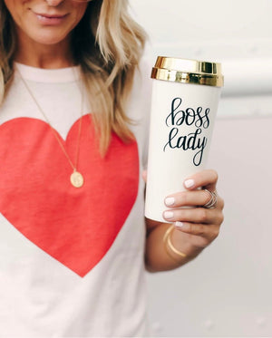 Boss Lady Gold Travel Mug