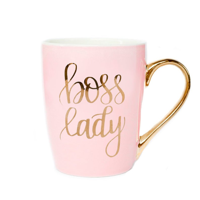 Hot Pink Boss Babe Coffee Mug, Girl Boss, Gift for Her, Woman