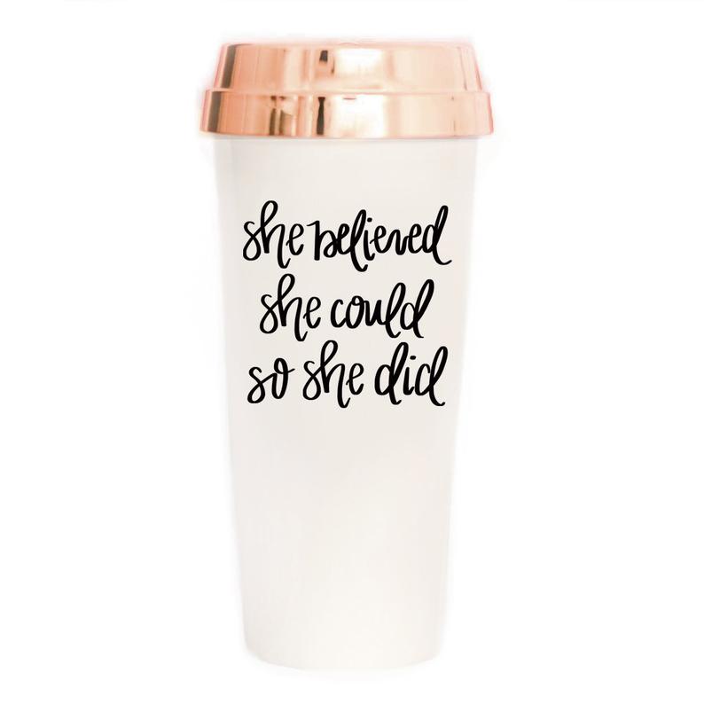 She Believed She Could Travel Mug